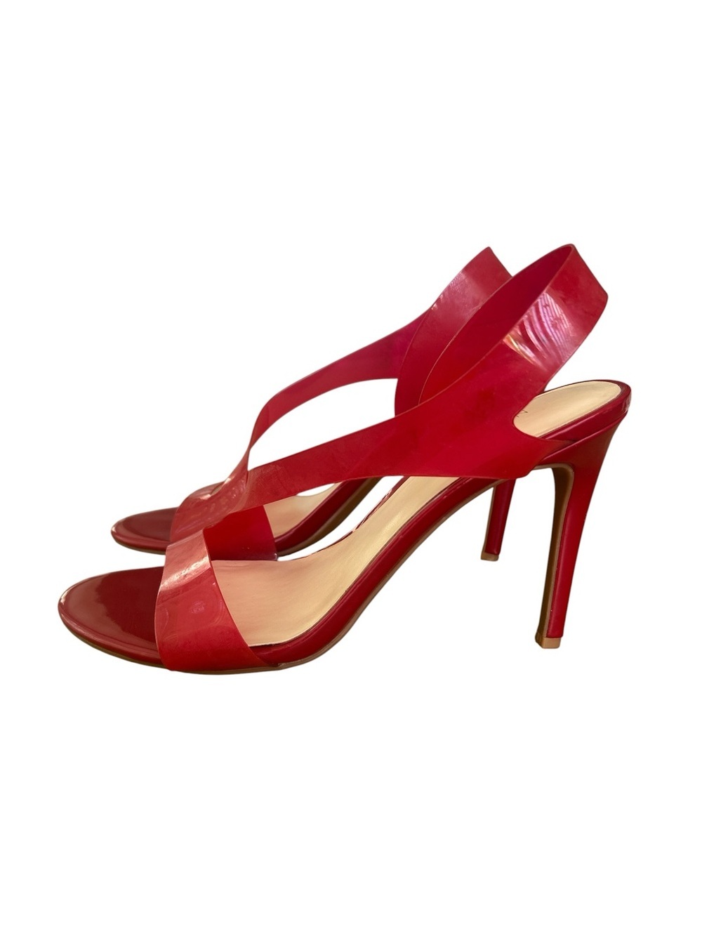 Nine West Red Jelly high heels Sandals - Picture 2 of 6